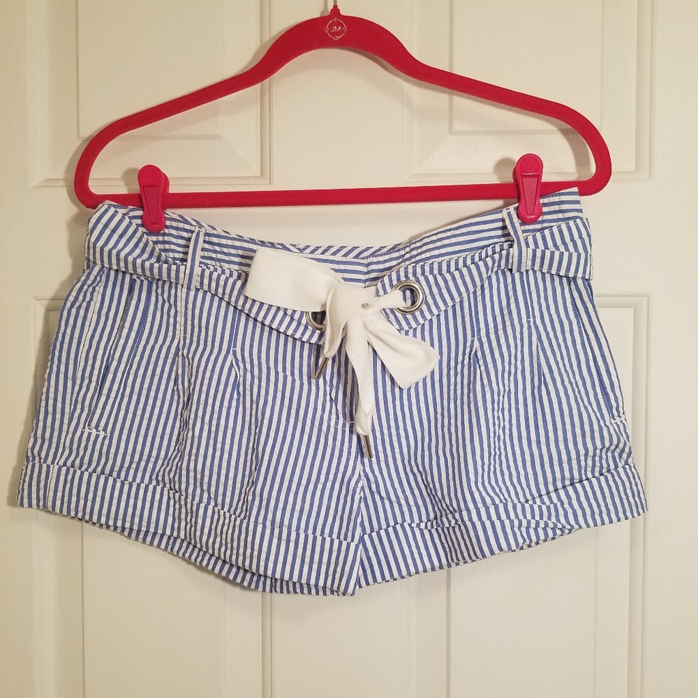 Red Camel Seersucker Shorts